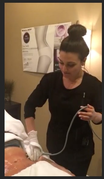 Venus Freeze treatment video still